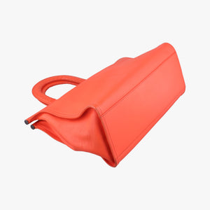 Secondhand Bottega Veneta Intrecciato Orange lambskin handbag | stylenewstar