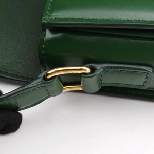 Pre-owned Celine Triomphe Green Leather shoulderbag | stylenewstar