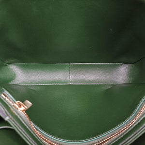 Pre-owned Celine Triomphe Green Leather shoulderbag | stylenewstar