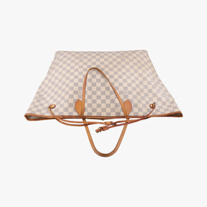 Vintage Louis Vuitton NEVERFULL GM Azur Damier Canvas N51108 handbag | stylenewstar