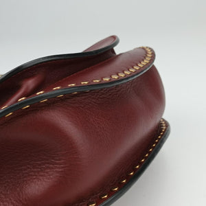 Vintage Chloe Hudson Burgundy leather shoulderbag | stylenewstar