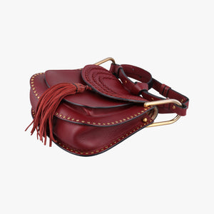 Vintage Chloe Hudson Burgundy leather shoulderbag | stylenewstar
