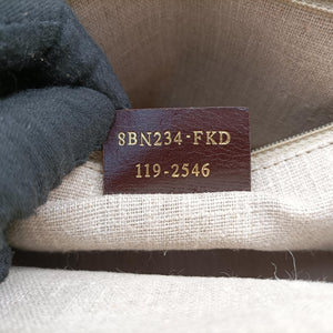 Secondhand Fendi SILVANA Brown × Beige Leather 8BN234 shoulderbag | stylenewstar
