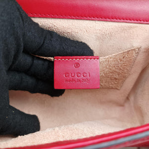 Pre-owned Gucci Padlock Red Leather 409487 shoulderbag | stylenewstar