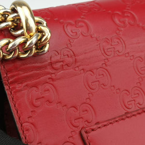 Pre-owned Gucci Padlock Red Leather 409487 shoulderbag | stylenewstar