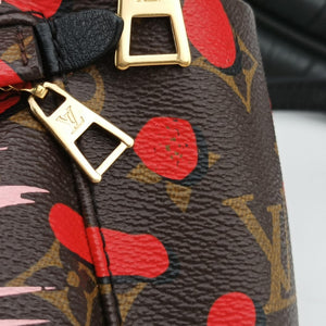 Pre-owned Louis Vuitton Palm Springs PM brown×SUGAR PINK POPPY Monogram Jungle dot M41981 backpack/rucksack | stylenewstar