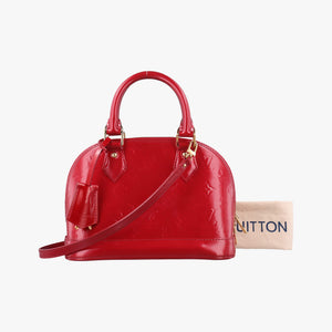Pre-owned Louis Vuitton Alma BB pomme d'amour Vernis M91606 shoulderbag | stylenewstar