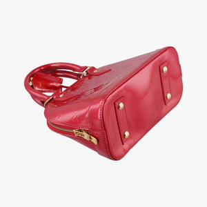 Pre-owned Louis Vuitton Alma BB pomme d'amour Vernis M91606 shoulderbag | stylenewstar
