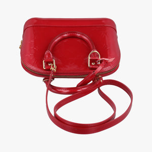 Pre-owned Louis Vuitton Alma BB pomme d'amour Vernis M91606 shoulderbag | stylenewstar