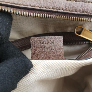 Pre-owned Gucci The Three Little Pigs Brown PVC coated canvas×leather 552884 backpack/rucksack | stylenewstar