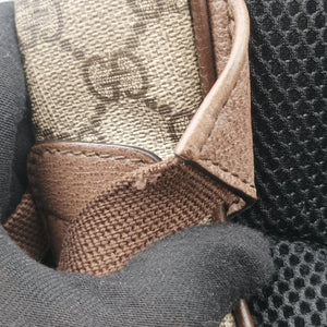Pre-owned Gucci The Three Little Pigs Brown PVC coated canvas×leather 552884 backpack/rucksack | stylenewstar