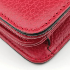 Pre-owned Gucci Interlocking G Red Leather 510304 shoulderbag | stylenewstar