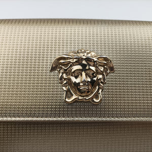Pre-owned VERSACE medusa Golden Leather shoulderbag | stylenewstar