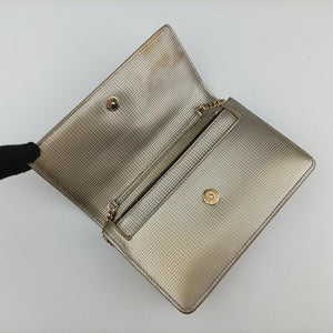 Pre-owned VERSACE medusa Golden Leather shoulderbag | stylenewstar