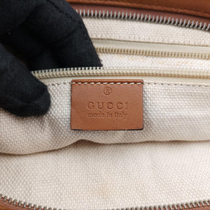 Pre-owned Gucci GG Canvas Brown canvas×leather 308930 shoulderbag | stylenewstar