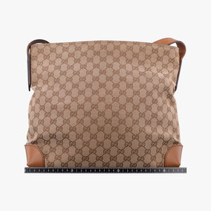 Pre-owned Gucci GG Canvas Brown canvas×leather 308930 shoulderbag | stylenewstar