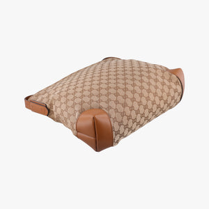 Pre-owned Gucci GG Canvas Brown canvas×leather 308930 shoulderbag | stylenewstar