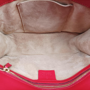 Pre-owned Gucci Sylvie Red×navy Leather 421882 shoulderbag | stylenewstar
