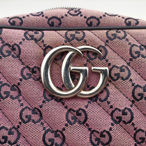 Vintage Gucci GG Marmont Purple canvas 447632 shoulderbag | stylenewstar