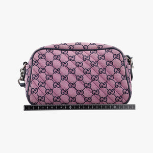 Vintage Gucci GG Marmont Purple canvas 447632 shoulderbag | stylenewstar