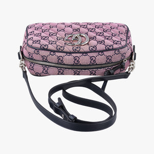Vintage Gucci GG Marmont Purple canvas 447632 shoulderbag | stylenewstar