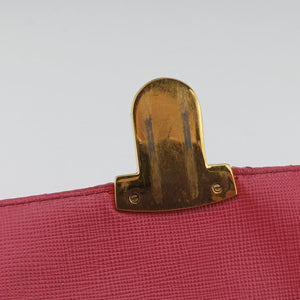 Pre-owned Prada Chain Quilting Flap Pink nylon shoulderbag | stylenewstar
