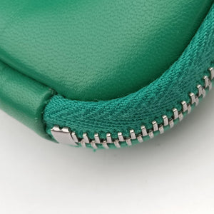 Vintage Prada triangle mini Green Leather shoulderbag | stylenewstar