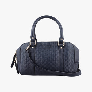 Pre-owned Gucci Microguccissima Navy Leather 510289 shoulderbag | stylenewstar
