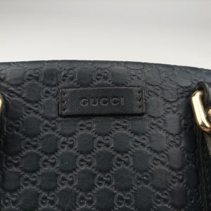 Pre-owned Gucci Microguccissima Navy Leather 510289 shoulderbag | stylenewstar