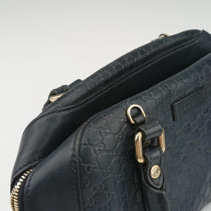 Pre-owned Gucci Microguccissima Navy Leather 510289 shoulderbag | stylenewstar