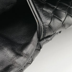 Vintage Bottega Veneta Intrecciato Black lambskin handbag | stylenewstar