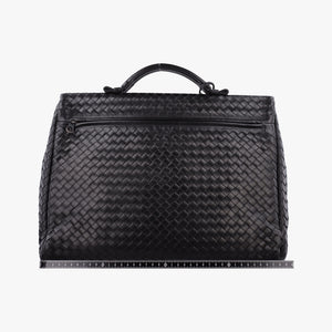 Vintage Bottega Veneta Intrecciato Black lambskin handbag | stylenewstar