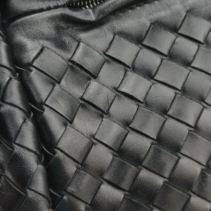 Vintage Bottega Veneta Intrecciato Black lambskin handbag | stylenewstar