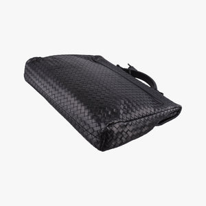 Vintage Bottega Veneta Intrecciato Black lambskin handbag | stylenewstar