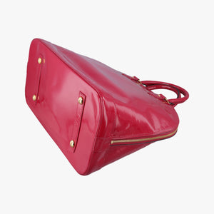 Pre-owned Louis Vuitton Alma GM pomme d'amour Vernis M93596 handbag | stylenewstar