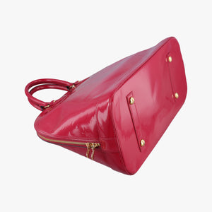 Pre-owned Louis Vuitton Alma GM pomme d'amour Vernis M93596 handbag | stylenewstar