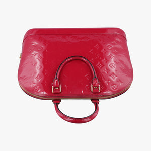 Pre-owned Louis Vuitton Alma GM pomme d'amour Vernis M93596 handbag | stylenewstar