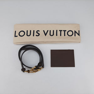 Pre-owned Louis Vuitton PALLAS Brown×RAISIN Monogram Canvas×calf leather M42810 shoulderbag | stylenewstar