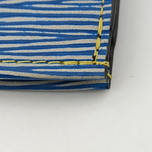 Pre-owned Louis Vuitton Poche Toilette Bag Denim Epi M54654 clutchbag | stylenewstar