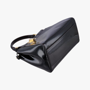 Pre-owned Fendi PEEKABOO Black Patent 8BN244 shoulderbag | stylenewstar