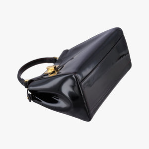 Pre-owned Fendi PEEKABOO Black Patent 8BN244 shoulderbag | stylenewstar
