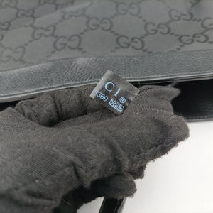 Pre-owned Gucci GG Canvas Black canvas 143745 shoulderbag | stylenewstar