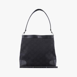 Pre-owned Gucci GG Canvas Black canvas 143745 shoulderbag | stylenewstar