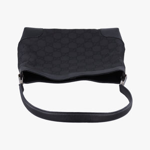 Pre-owned Gucci GG Canvas Black canvas 143745 shoulderbag | stylenewstar