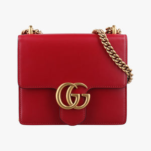 Vintage Gucci GG Marmont Red Leather 431384 shoulderbag | stylenewstar