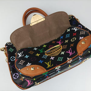Pre-owned Louis Vuitton RITA Noir Monogram Multicolor M40126 shoulderbag | stylenewstar