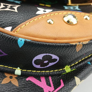 Pre-owned Louis Vuitton RITA Noir Monogram Multicolor M40126 shoulderbag | stylenewstar