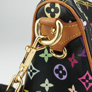 Pre-owned Louis Vuitton RITA Noir Monogram Multicolor M40126 shoulderbag | stylenewstar