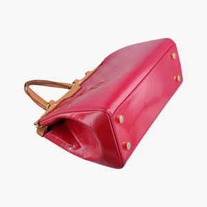 Pre-owned Louis Vuitton Brea MM ROSE INDIEN Vernis M91798 handbag | stylenewstar