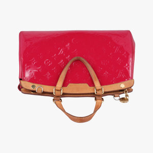 Pre-owned Louis Vuitton Brea MM ROSE INDIEN Vernis M91798 handbag | stylenewstar